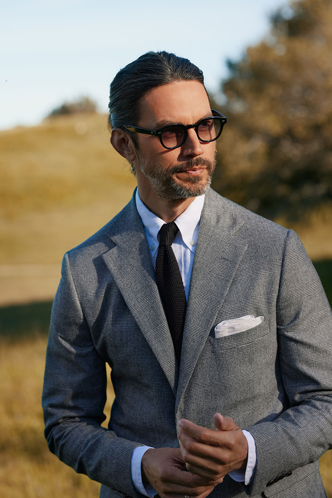 Men's Fall 2024 Look Book                                                                                                                                                                                                                                 , Glen Plaid Flannel Jacket