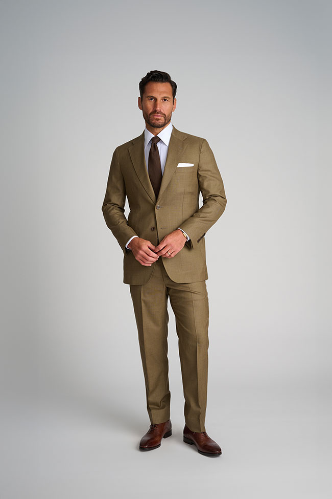 Mens Oxxford                                                                                                                                                                                                                                              , Taupe Sharkskin Suit