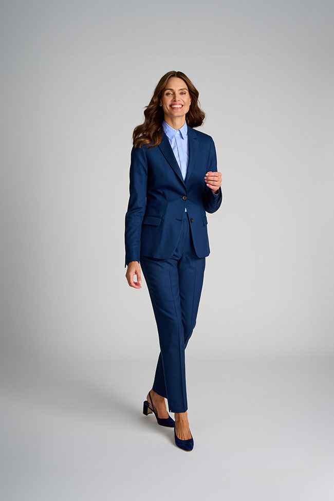 Navy Solid Suit