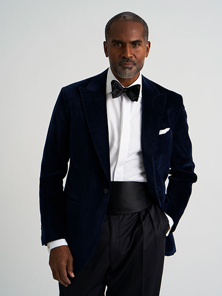 Navy Velvet Dinner Jacket