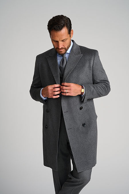Mens Oxxford                                                                                                                                                                                                                                              , Double Breasted Bar Coat