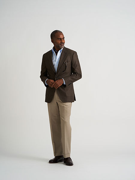 Brown Herringbone Sportcoat
