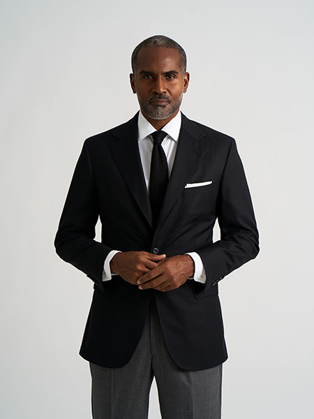 Solid Black Sportcoat