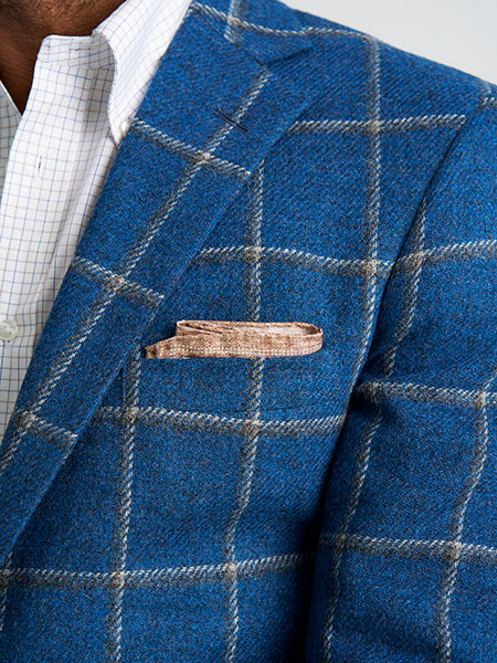 H&S Sherry Tweed Windowpane Sportcoat