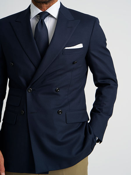 Double-Breasted Navy Sportcoat