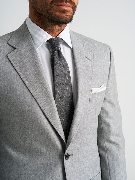 Silver Herringbone Sportcoat