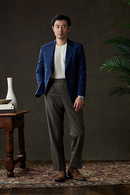 Plaid Blue & Brown Sportcoat