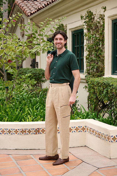 Crushed Linen Trousers