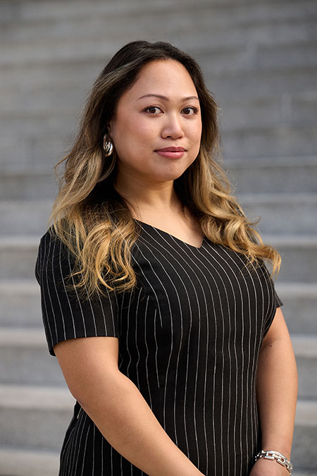 Black Stripe Crushed Linen Dress