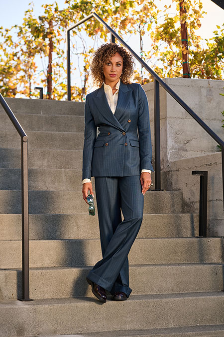 Forest Green Stripe Suit