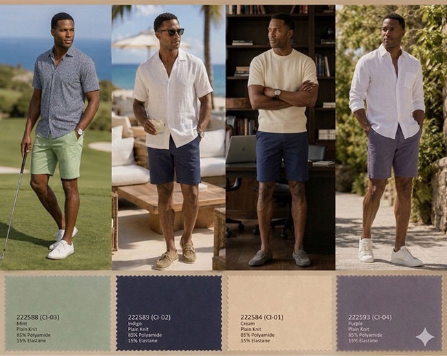 Omni-Stretch Knit Shorts