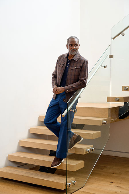 Blue Moleskin 5 Pocket Pants