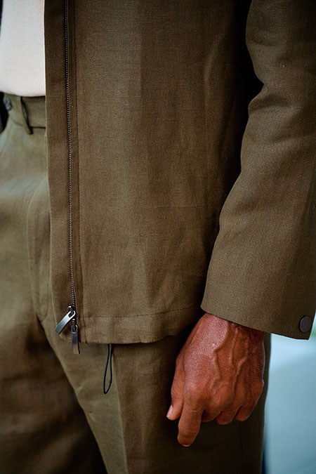 Forest Green Linen Driver