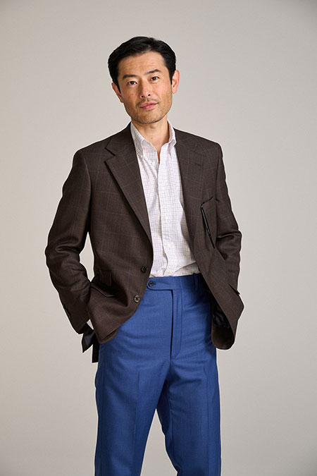 Men's Custom Capsule                                                                                                                                                                                                                                      , Royal Blue Sharkskin Trouser