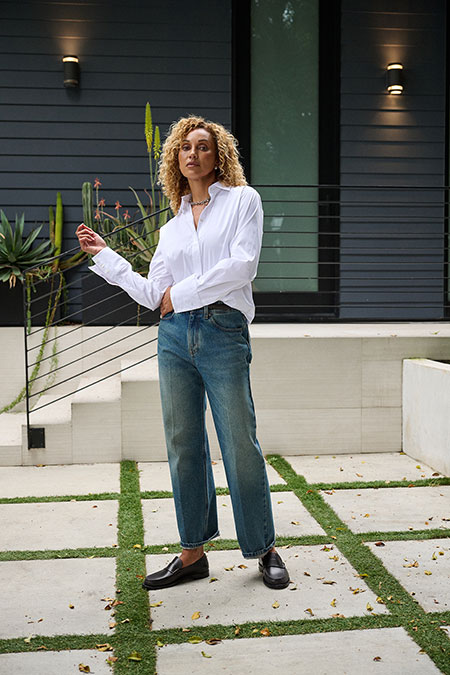 Women's Elevated Casual 2026                                                                                                                                                                                                                              , White Paris Dress Shirt