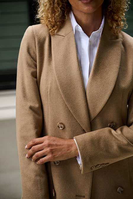 Camel Hair Stephanie Coat
