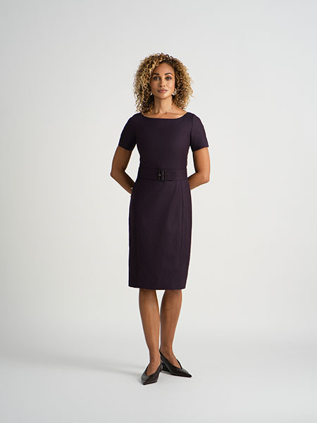 Raspberry Flannel Dress