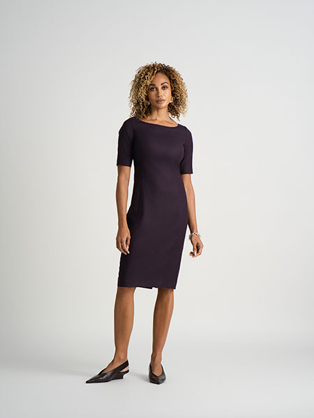 Raspberry Flannel Dress