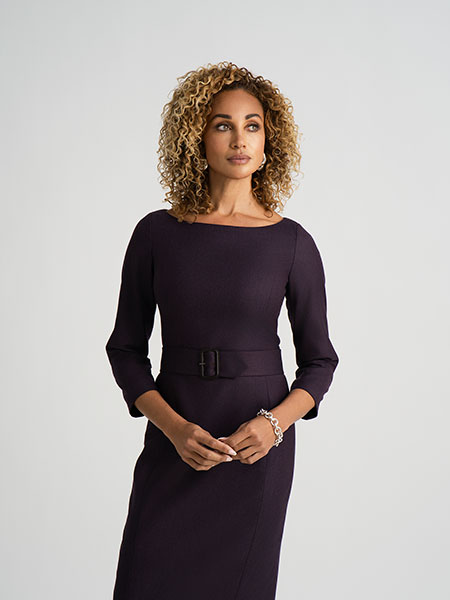 Raspberry Flannel Dress