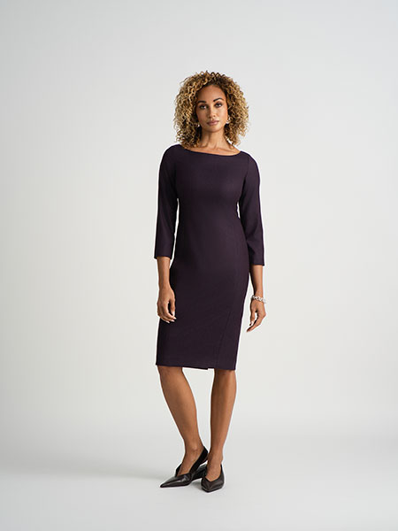 Raspberry Flannel Dress