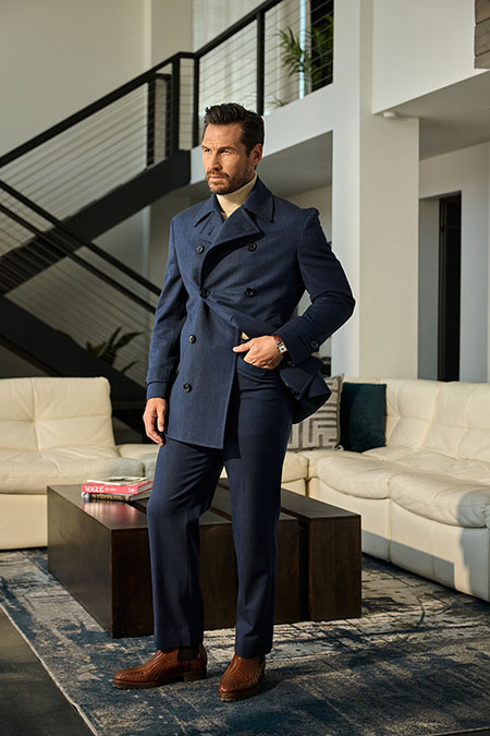 Men's FW26 Lookbook                                                                                                                                                                                                                                       , Navy Peacoat
