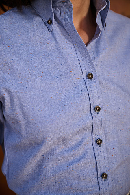 Light Blue Donegal Shirt