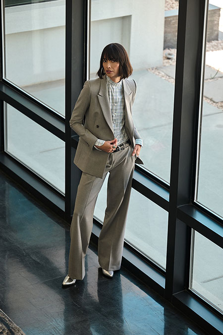 Gray Tricotine Suit