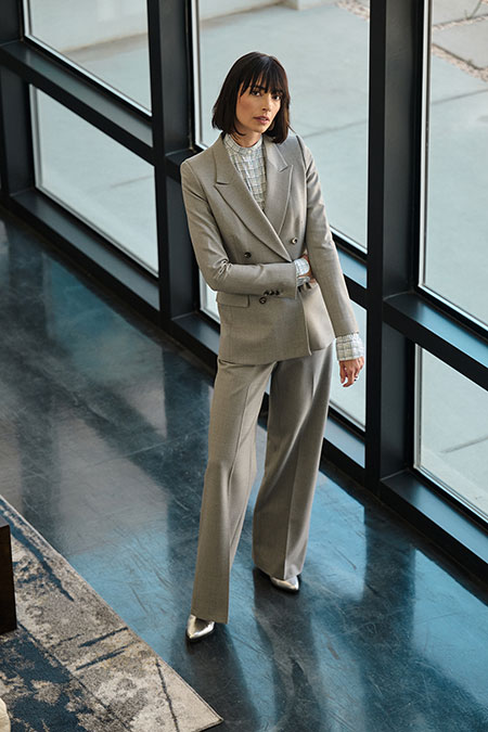 Gray Tricotine Suit