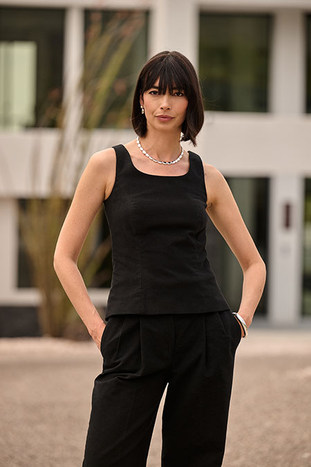 Women's FW26 Lookbook                                                                                                                                                                                                                                     , Black Moleskin Bodice