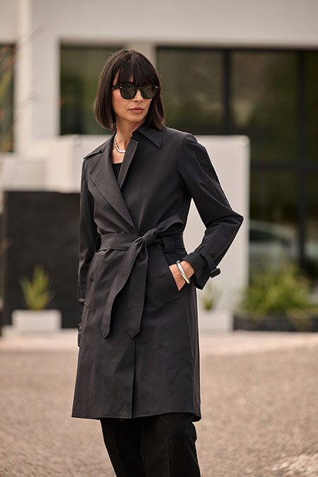 Midnight Navy Raincoat