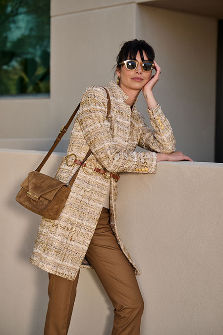 Gold Fancy Tweed Jacket