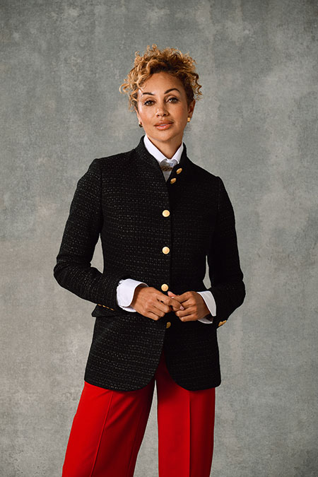 Red Crepe Trousers