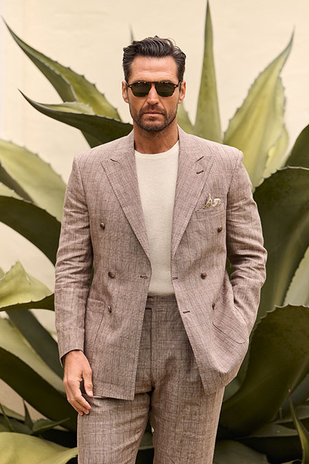 Brown Glen Check Suit