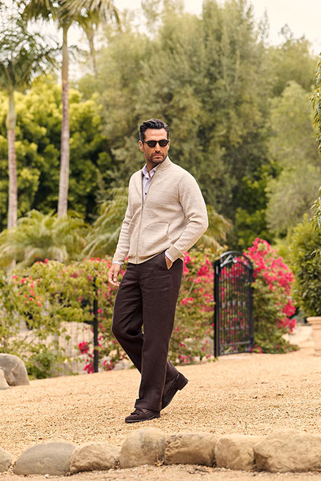 Brown Linen Trousers