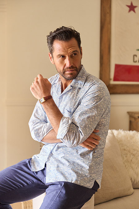 Spring Summer 26 Men's Lookbook                                                                                                                                                                                                                           , Sunbeam Long Sleeve Camp Shirt