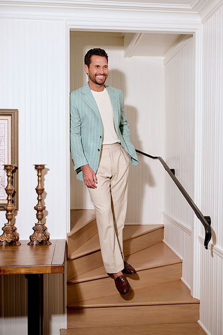 Ivory Ribbed Knit Tee