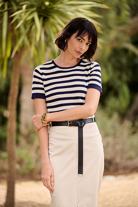 Spring Summer 26 Women's Lookbook                                                                                                                                                                                                                         , Light Tan Rachel Skirt