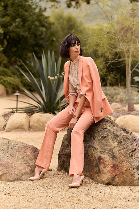 Spring Summer 26 Women's Lookbook                                                                                                                                                                                                                         , Peach Suit Holland & Sherry