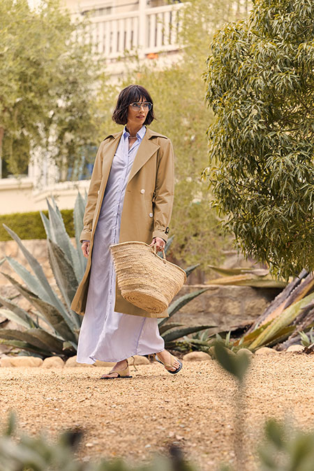Blue & Green Striped Lee Shirt Dress