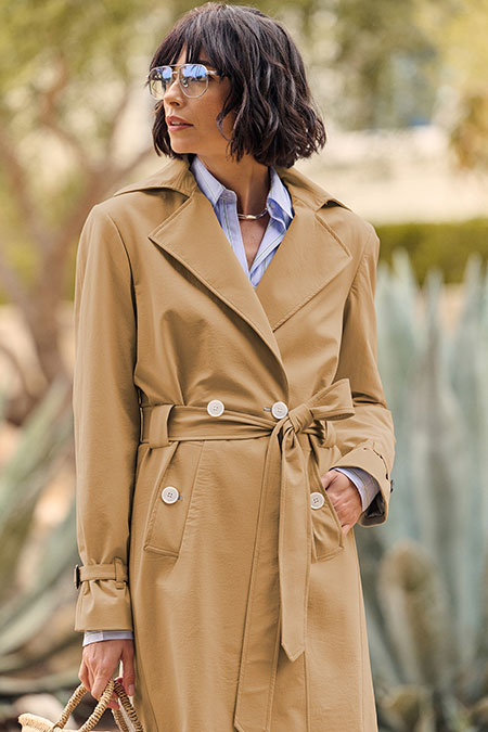 Tan Elsa Trench Coat