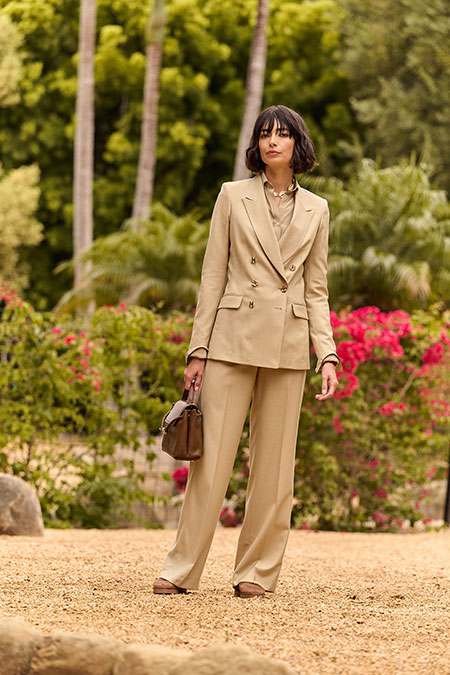 Khaki Double Breasted Suit