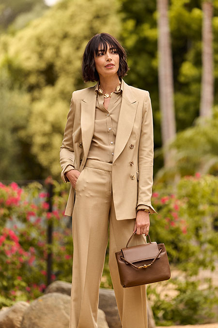 Khaki Double Breasted Suit