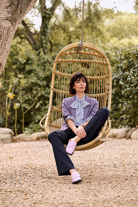 Mauve Houndstooth Jacket