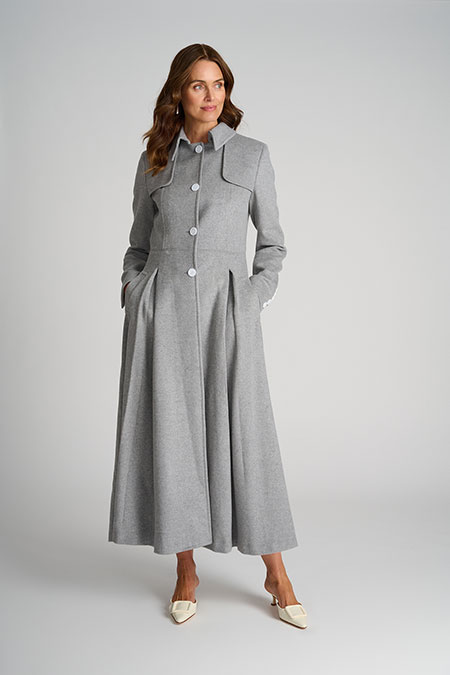 Light Gray Giulia Topcoat