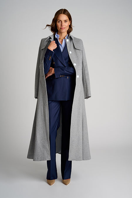 Light Gray Giulia Topcoat