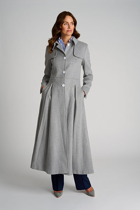 Light Gray Giulia Topcoat