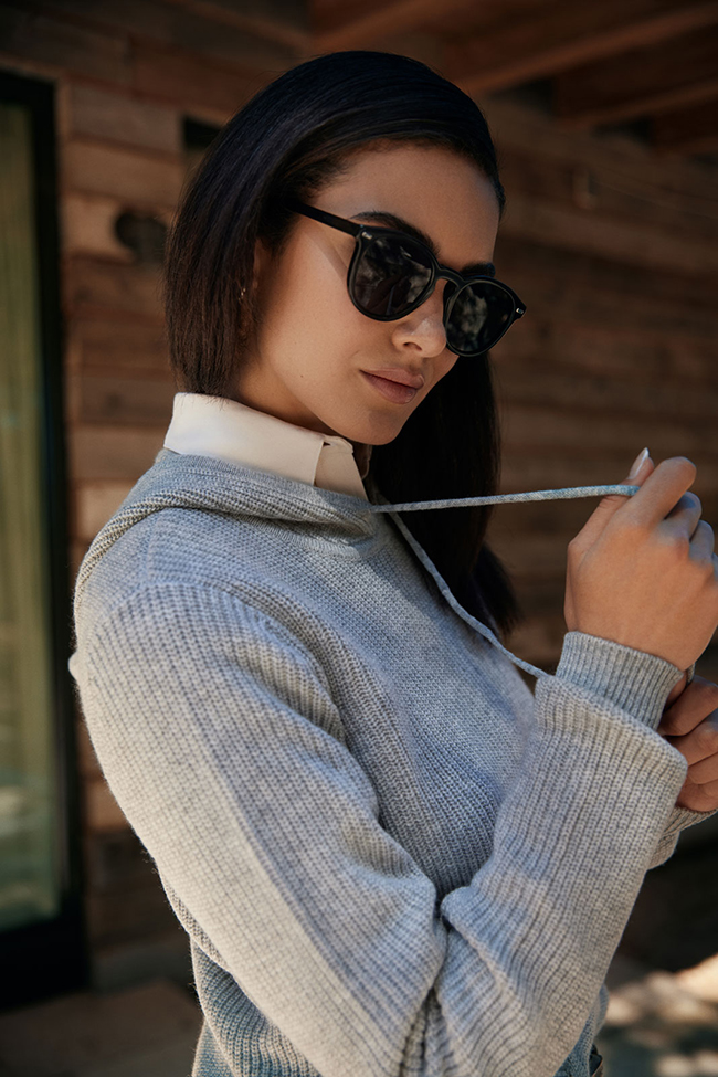 Ribbed Cashmere Hoodie