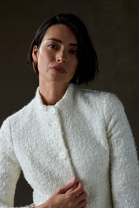 Ivory Tweed Suit - Holland & Sherry