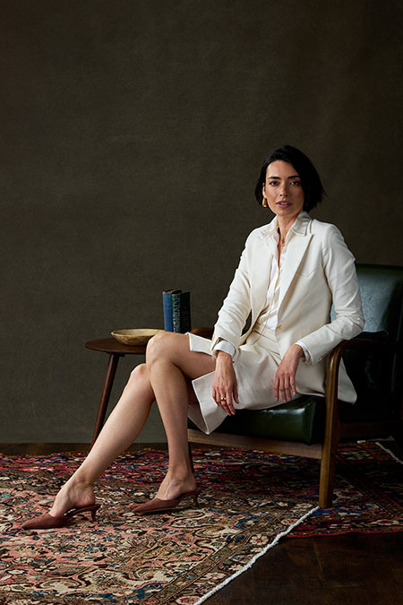 Ivory Corduroy Western Suit