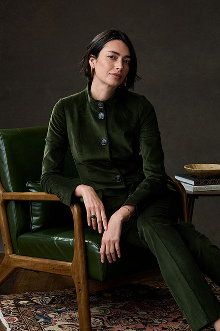 Green Corduroy Suit
